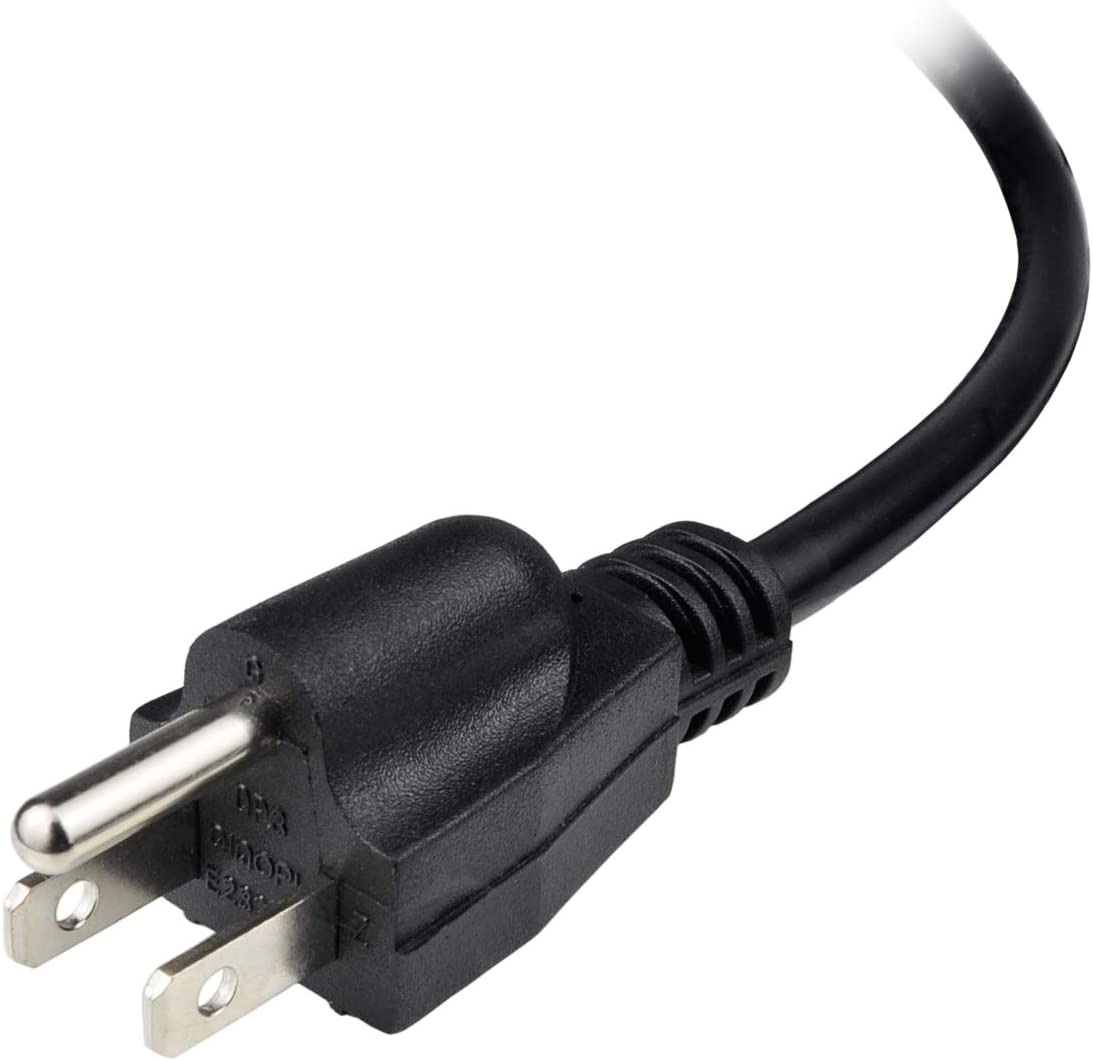 6ft 16 Gauge 3 Prong Heavy Duty Replacement Power Supply Cord Cable 110V 115V 120V Pigtail for Universal AC Appliance, NEMA 5-15 Plug US SJT 16AWG (12A)