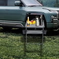thumbnail image 7 of Camping Table with Cupholders, Overlanding Gear for Outdoor Work, Car Camping Essentials, Tailgate Table with Mesh Surface, One Wing Panel, and Heavy-Duty Design for Camping and On-the-Go Adventures, 7 of 7