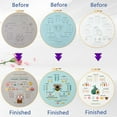 thumbnail image 6 of Embroidery Kit for Beginners Adults: 3 Embroidery Kit Includes Stamped Patterns Hoop Needles and Color Threads Full Range Accessories Kit Easy To Follow Instruction and Video, 6 of 6