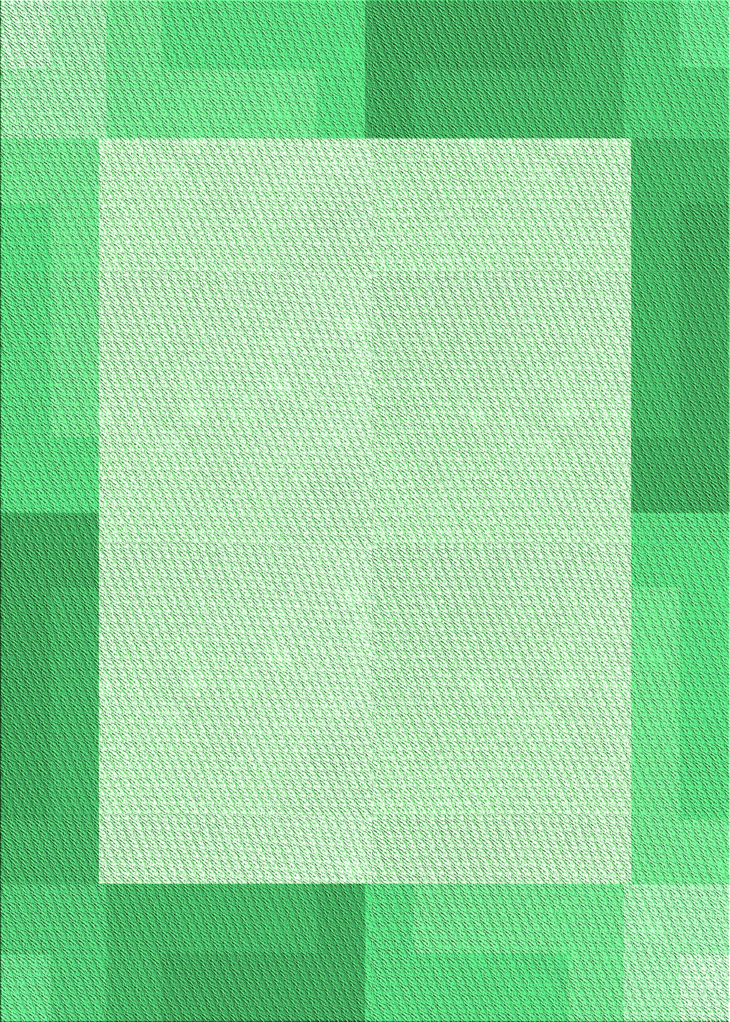 Ahgly Company Machine Washable Indoor Rectangle Transitional Green Area Rugs, 5' x 7'