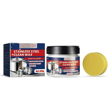 Powerful Stainless Steel Cookware Cleaning Paste Household Kitchen Cl Fast O6Q7