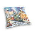 thumbnail image 3 of Ryvnso Train in Winter Christmas Throw Pillow Covers Couch Pillowcases Decor for Bed Sofa 18" x 18", 3 of 7