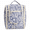 Blue Leaf, variant on WANDF Hanging Toiletry Bag for Women, Multi-Compartment Cosmetic Bag with Hook, Portable Dopp Kit Organizer, Makeup Bag for Travel,Business Trip,Bathroom(Blue Flower)