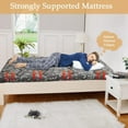 thumbnail image 4 of Towallmark Floral Pattern Japanese Futon Mattress for Adults, Twin Size Futon Mattress for Guest Room Kids Room, Sleeping Mattress for Floor Roll Up Camping Mattress, 4 of 8