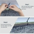 thumbnail image 7 of LOVE STORY 55% Sunblock Shade Cloth 6.5' x 10' Mesh Cover for Greenhouse Garden Patio, Black, 7 of 7