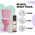 thumbnail image 2 of Toilet spray, travel essential, each bottle up to 300 uses, portable bathroom odor eliminator, contains essential oils, approved size, floral citrus scent 1 pack, 2 fluid ounces, 2 of 4