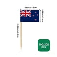 thumbnail image 2 of Palillos de dientes AhfuLife, bandera de Nueva Zelanda, 100 unidades, para la Copa del Mundo, 2 of 7