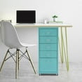 thumbnail image 5 of DENEST Metal File Storage Cabinet Storage Cabinet 5-Drawer Storage Cabinet with Wheels, 5 of 23