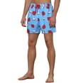 thumbnail image 4 of Unique Bargains Men's Fruit Pattern Lightweight Beach Pool Summer Board Shorts Blue 34, 4 of 5