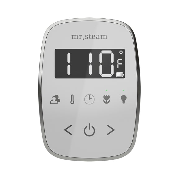 Mr Steam TempoFlex Steam Shower Control and Steamhead in White