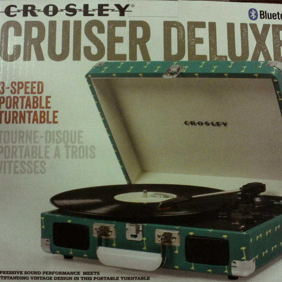 Crosley CR8005D-GO Cruiser Portable Turntable, Grassy Glen