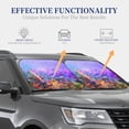 thumbnail image 4 of Gaeub Colorful Purple Cosmos Flower Foldable Auto Sun Blocker Visor, Sunshade for Car Front Window, Keeps Your Vehicle Cool - Large, 4 of 7
