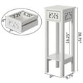 thumbnail image 6 of Acacia Wood Slim Bedside Table with Minimalist Design and Space-Saving Functionality, Wood Drawer and Open Shelf Side, 6 of 9