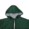 thumbnail image 3 of Saco de dormir portátil Thermotuff con doble capucha, mangas largas, bolsillos y cordón ajustable, ideal para acampar, hacer senderismo en climas fríos y manta Stadium Sak (verde militar), 3 of 6