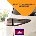 thumbnail image 3 of Magnet Me Up Cambodia Cambodian Flag Vinyl Automotive Magnet Decal, 4x6 Inches, 3 of 7