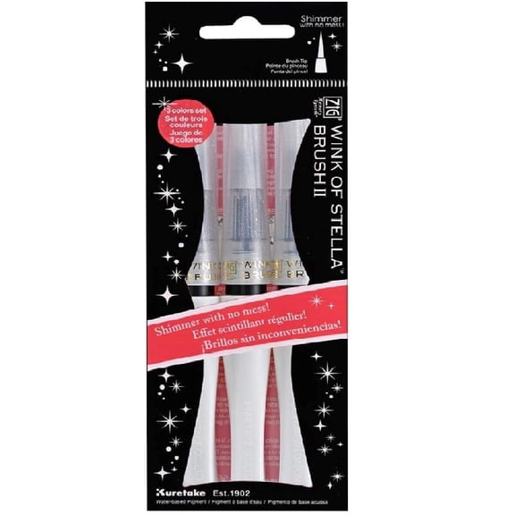 Wink Of Stella Brush II, Clear 3 pc