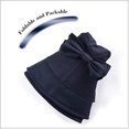 thumbnail image 5 of Comhats Sombrero plegable de algodón para el sol para mujer, protección UV, ala ancha, playa, jardinería, viajes, 54-64CM, 5 of 5