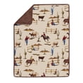 thumbnail image 5 of Sweet Jojo Designs Wild West Cowboy Brown Red Blue 4 Piece Crib Bedding Set, 5 of 6