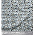 thumbnail image 1 of Soimoi Silk Fabric Floral Shirting Printed Craft Fabric by The Yard 42 Inch Wide, 1 of 1