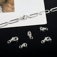 thumbnail image 6 of Alexcraft Lobster Claw Clasps with 2 Closed Jump Rings - 8/9/11mm Sterling Silver Lobster Clasp Bracelet Clasps and Closures Necklace Clasps for Jewelry Making 6Pcs, 6 of 7