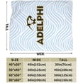 thumbnail image 3 of Adelphi University Logo Fleece Blanket, Very Soft Microfiber Flannel Blanket for Couch Warm and Cozy for All Seasons, Black, 3 of 6