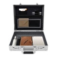 thumbnail image 5 of Dwellnix Silver Aluminum Flight Case Hard Men Locking Briefcase Safety Toolbox Office, 5 of 7