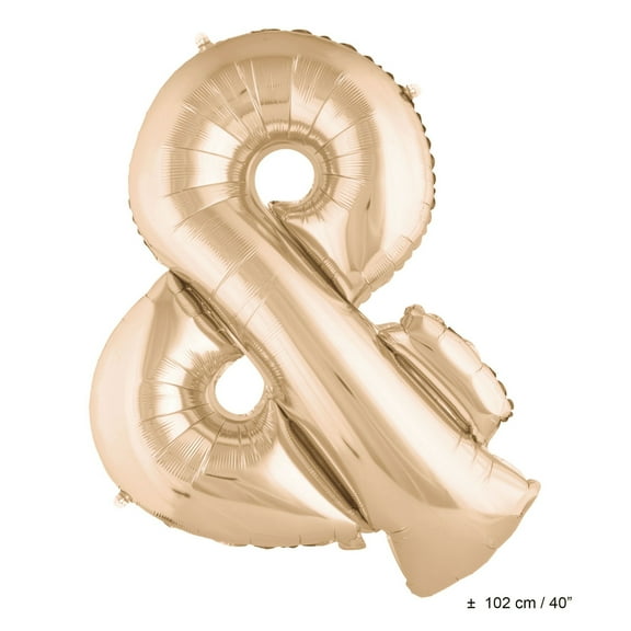 Balloon-Foil-Number &-40"-Rose