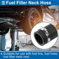 thumbnail image 2 of Manguera del cuello de llenado de combustible 180° Unique Bargains 1-1/2 pulgadas ID Manguera de llenado de tanque de gas con abrazadera Tubo de combustible reforzado NBR Negro 1Set, 2 of 7