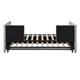 thumbnail image 6 of Harper & Bright Designs Upholstered Daybed with Pop up Trundle, Wooden Twin Daybed Frame with Extendable Trundle, Tufted Sofa Bed Daybed, Gray, 6 of 11