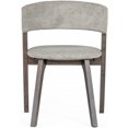 thumbnail image 4 of HomeRoots 472153 Chaises de Salle à Manger Gris Wenge - Ensemble de 2, 4 of 5