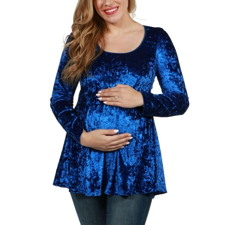 

Ashley Velvet Maternity Tunic Top