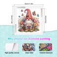 thumbnail image 2 of Butterfly Gnome on Flower Basket Diamond Art Painting Kit, 2 of 7