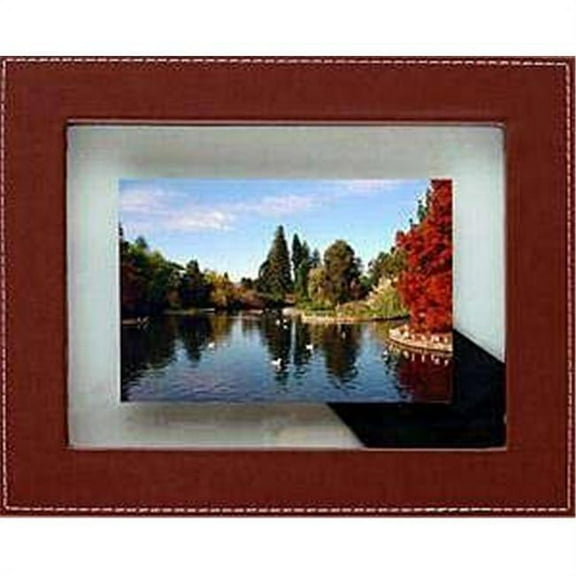 Dennis Daniels M0308CH 8 x 10 in. Leather Floating Frame - Chocolate