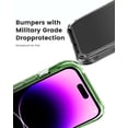 thumbnail image 6 of for iPhone 14 Pro Max Case Gradient Black Green, [Not-Yellowing][-Grade Drop Protection] Shockproof Protective Phone Cases 2022, 6 of 12