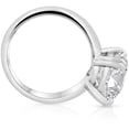 thumbnail image 2 of Pompeii 9 1/2 CT Oval Moissanite Solitaire Engagement Ring Heavy White Gold Wide Setting, 2 of 3
