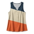 thumbnail image 4 of Yourumao Womens Tank Tops Button Up Henley Shirts Sleeveless Color Block Tunics Loose Fit Tshirts Summer Outdoor Blouses, 4 of 6