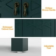 thumbnail image 3 of May in Color Sideboard Buffet, 58" Modern Buffet Cabinet with 4 Doors and Adjustable Shelves, for Entryway, Dining Room, Living Room, Bedroom, Turquoise, 3 of 6