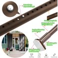 thumbnail image 4 of Adjustable Tension Curtain Rod - No-Drill Room Divider & Telescopic Rod for Shower/Closet/Balcony, Brown, 43-83 Inch, 4 of 8