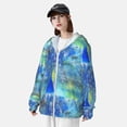 thumbnail image 5 of Sigee Peacock Print UPF50+ Men's Sun Protection Hoodie Shirt SPF UV Shirt Long Sleeve Fishing Outdoor Lightweight, S-3XL, 5 of 9