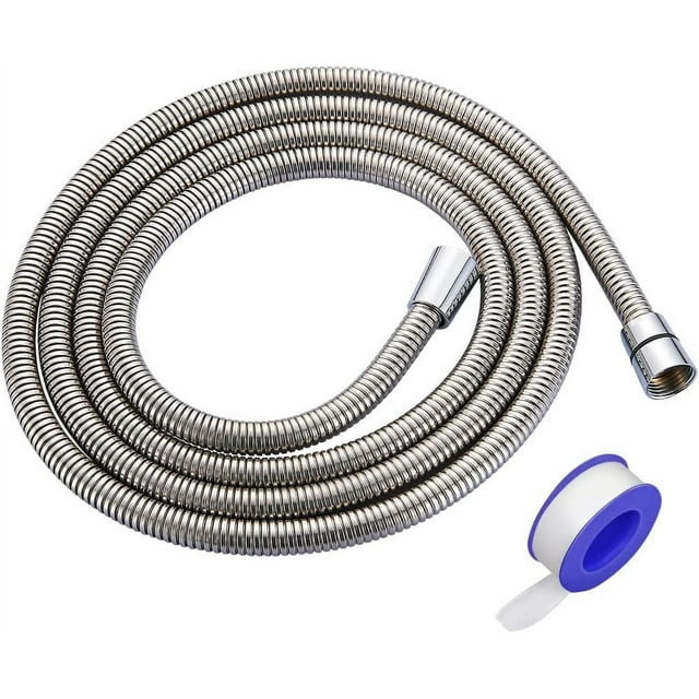 FrostHike Stainless Steel 98 Inch or 2.5 Meter Shower Head Hose extension Bathroom Handheld Showerhead Sprayer replacement