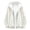 White, variant on Men's Color Reflective Coat Metallic Jacket Lightweight Zip Up Holographic Shiny Hooded Jackets Hooded Windbreaker Pocket Jacket(White,S)