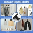 thumbnail image 6 of Vesteel Bathroom Hardware Set, 5 Pieces Stainless Steel Bath Towel Bar Set, 24 inch Towel Racks for Bathroom, Bath Toilet Accessories Sets Wall Mounted, Matte Black, 6 of 7