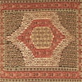 thumbnail image 1 of Ahgly Company Indoor Square Persian Brown Traditional Area Rugs, 7' Square, 1 of 4