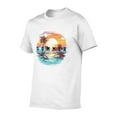 thumbnail image 2 of Graphic Tees Beach Summer Gildan Men's Short Sleeve T-Shirt 180g, 2 of 8