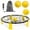 Yellow, variant on S-HOME Portable Outdoor Roundnet Game Set with 2 Balls and Carry Bag for Beach Backyard Lawn Park Camping Fun, Yellow