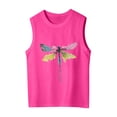 thumbnail image 3 of JAJAHO Girls Summer Tank Tops For Kids Girl Sleeveless Loose Fit Crew Neck Casual Cute Graphic Tees Beach Shirts 2-10Y Trendy Onesie, 3 of 3