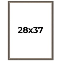 28x37 Frame Silver Real Wood Picture Frame Width 1.25 Inches | Interior Frame Depth 0.5 Inches |