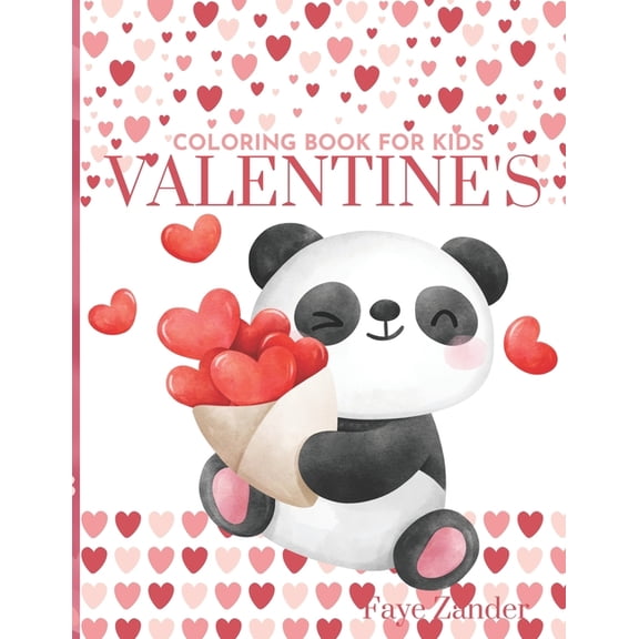 Valentine's: Coloring Book For Kids, (Paperback)