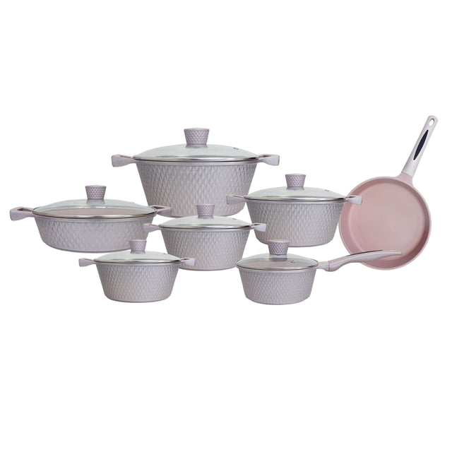 Batería Harraz cookware Rosa set13 piezas