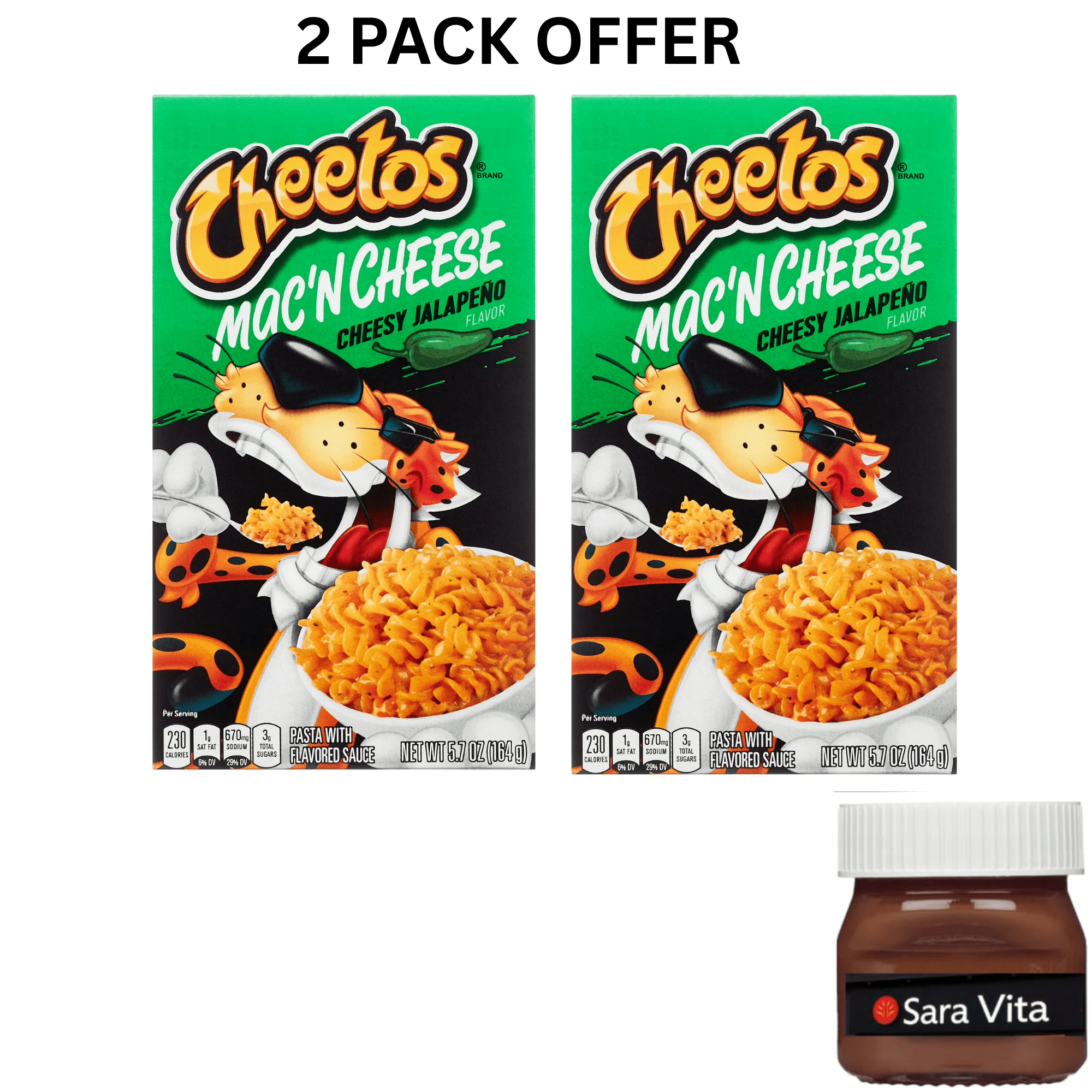 Cheetos Mac 'N Cheese, Cheesy Jalapeno Flavor, Mac and Cheese, Macaroni and Cheese